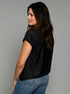 The Relaxed Tee - Black / Grey Texture
